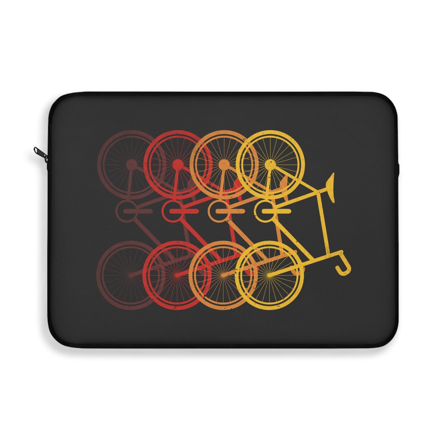 Cycling in Motion - Minimal Bike Laptop Sleeve for Urban Riders