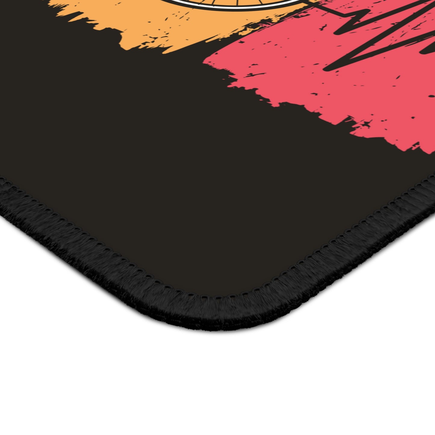 Cycling Heartbeat Mouse Pad - Graphic Bike Desk Decor