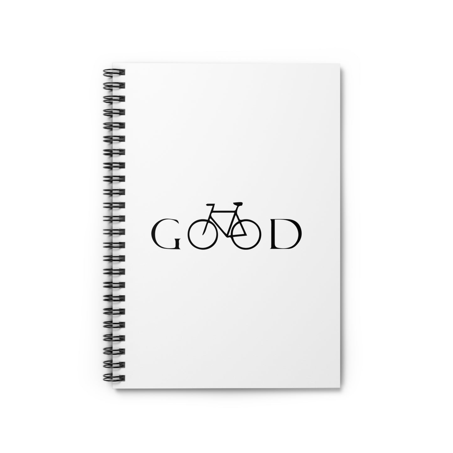 Good Cycling Spiral Notebook - Minimal Bike Writing Journal