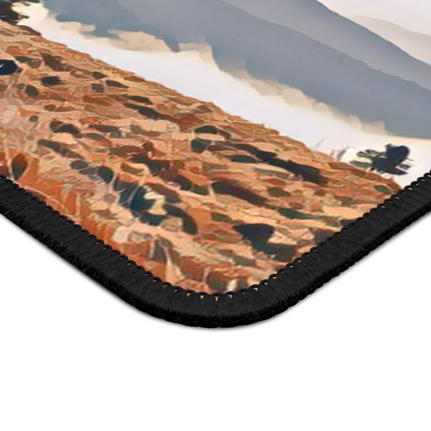 Mountain Ride Moment Mouse Pad - Scenic Cycling Desk Decor