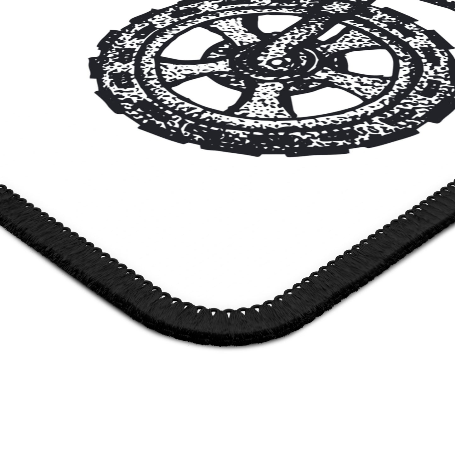 Dirt Bike Mouse Pad for Bike Lovers, Black and White Motorcycle Desk Accessory