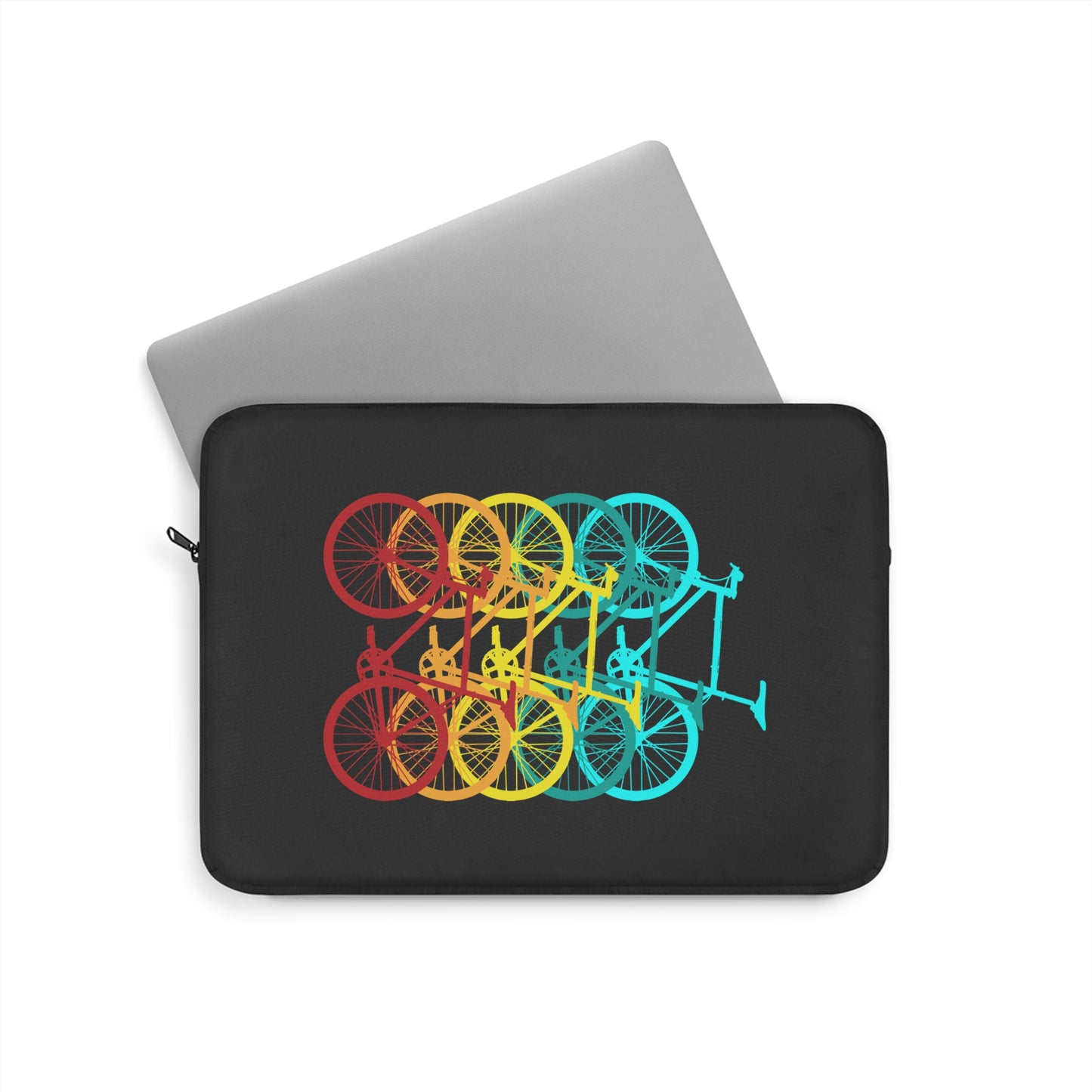 Repeated Motion - Graphic Cycling Laptop Sleeve