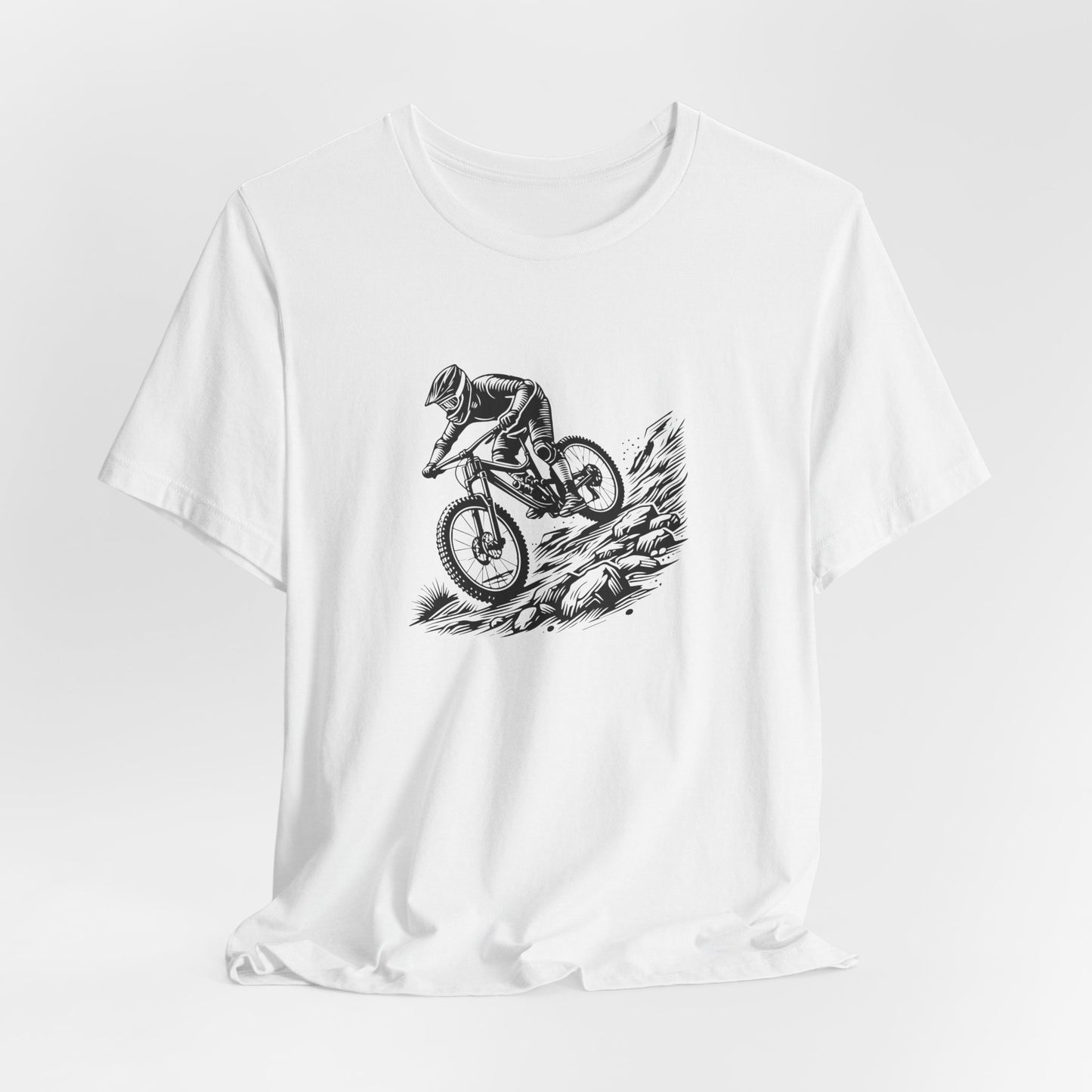 Mountain Bike Illustration T-Shirt - Minimal Cycling Graphic Tee