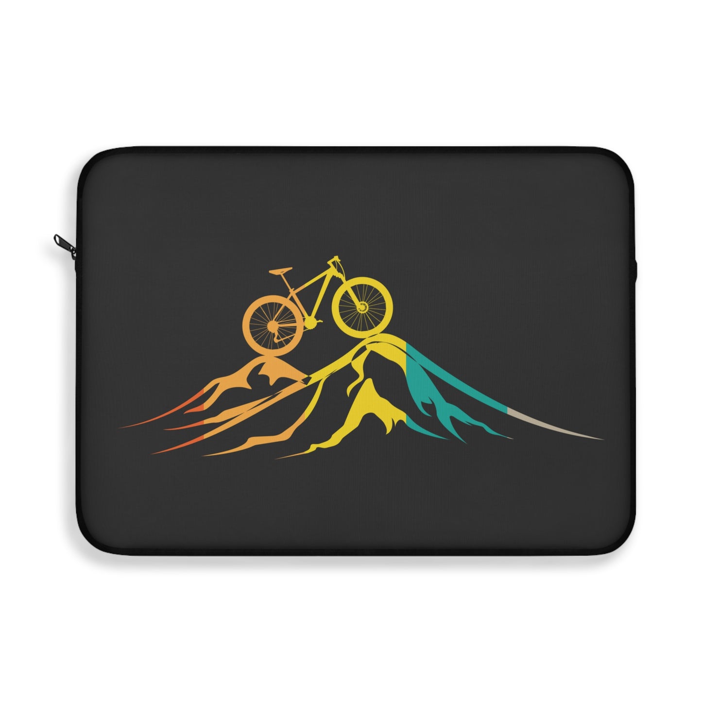 Ride Above It All - Minimal Mountain Bike Laptop Sleeve