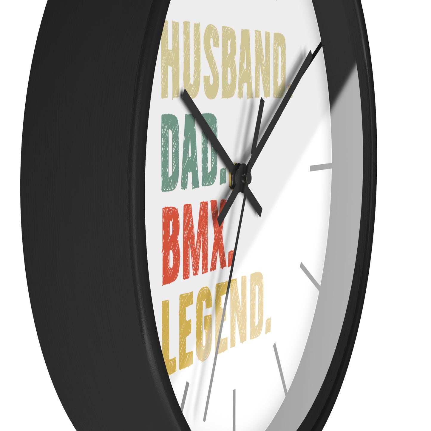 Husband Dad BMX Legend - Minimal Wall Clock for BMX Riders