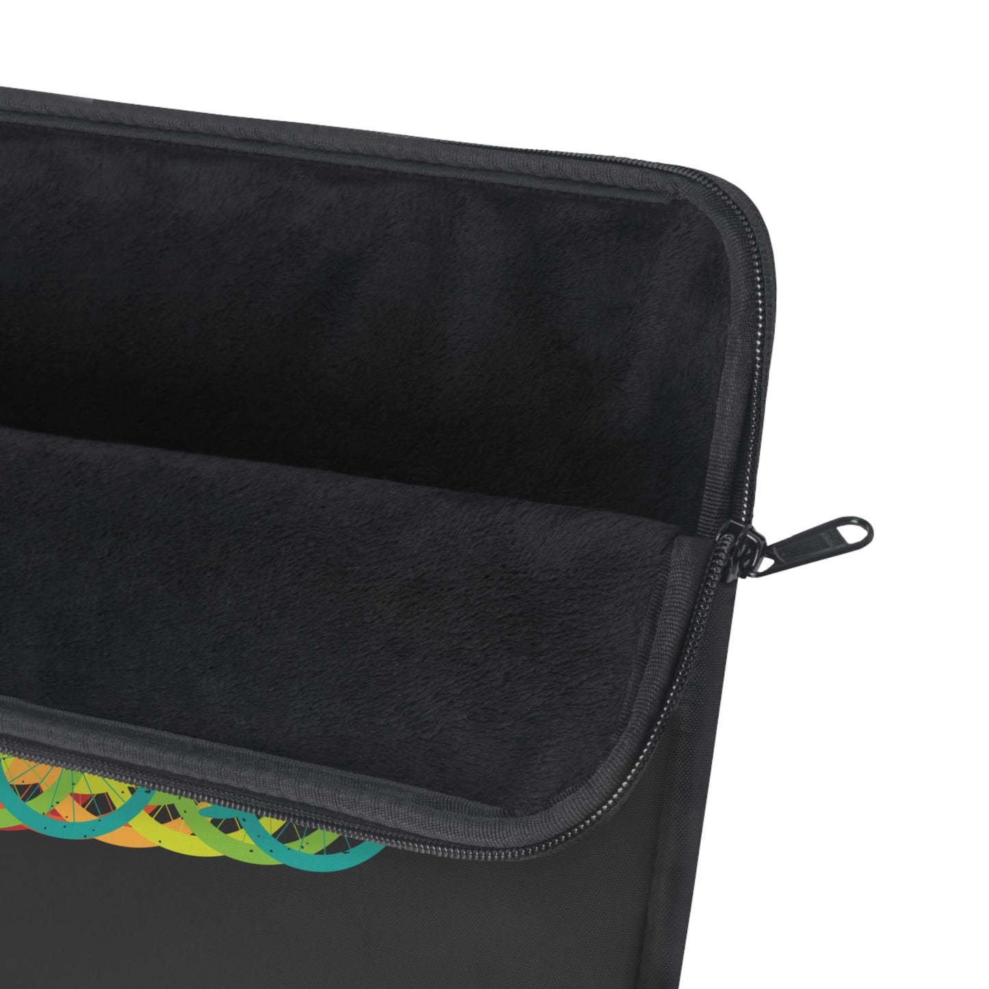 Cycling in Motion - Minimal Rainbow Bike Laptop Sleeve