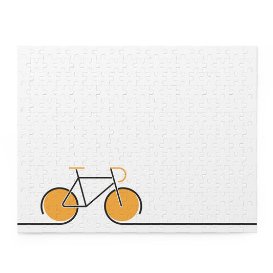 Minimal Bicycle  Puzzle - Modern Cycling Art Puzzle