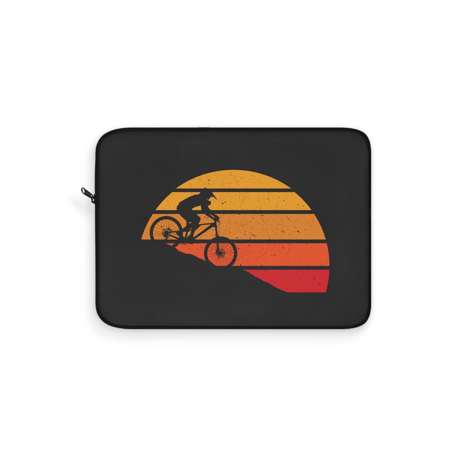 Ride at Sunset - Minimal Cycling Laptop Sleeve for Urban Riders