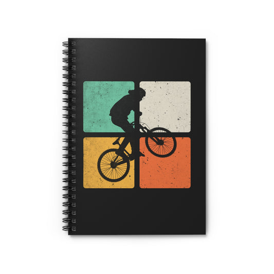 Cyclist Balance Spiral Notebook - Modern Cycling Writing Journal