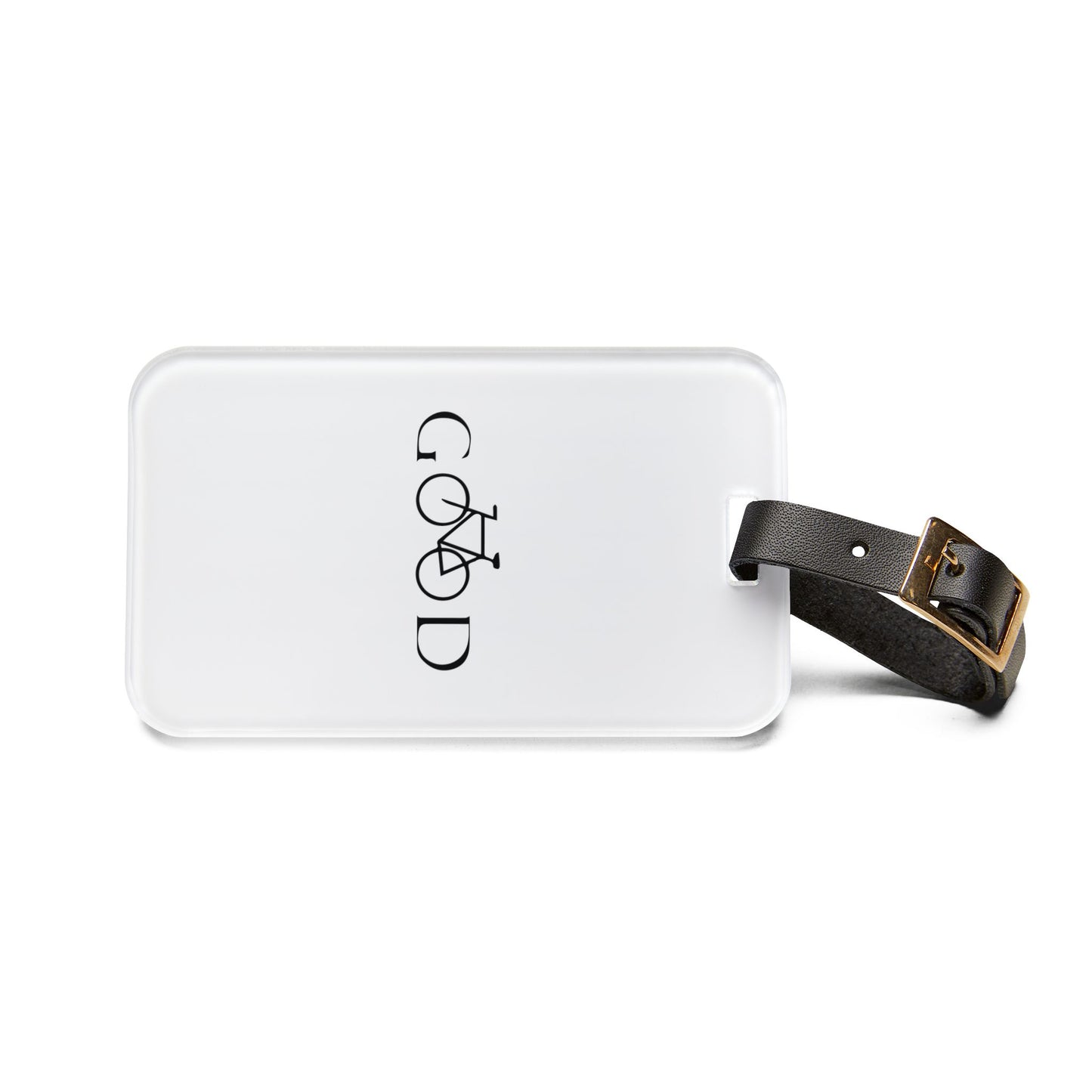 Good Bike Luggage Tag - Minimal Cycling Travel Tag, Clean Bicycle Design, Gift for Bike Lovers