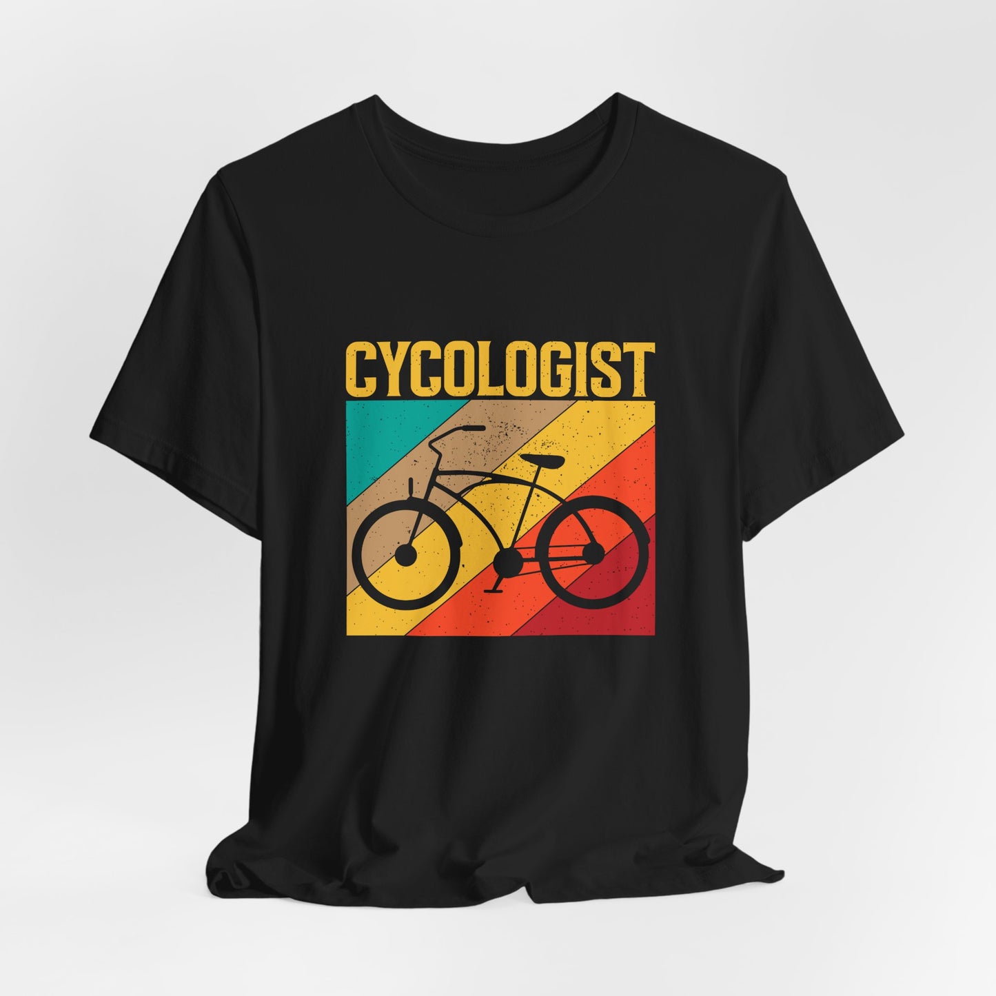 Cycologist Unisex Jersey Tee - Cycling Bicycle T-Shirt for Cyclists, Bike Lovers, Sport Enthusiasts - Short Sleeve Shirt, Gift for