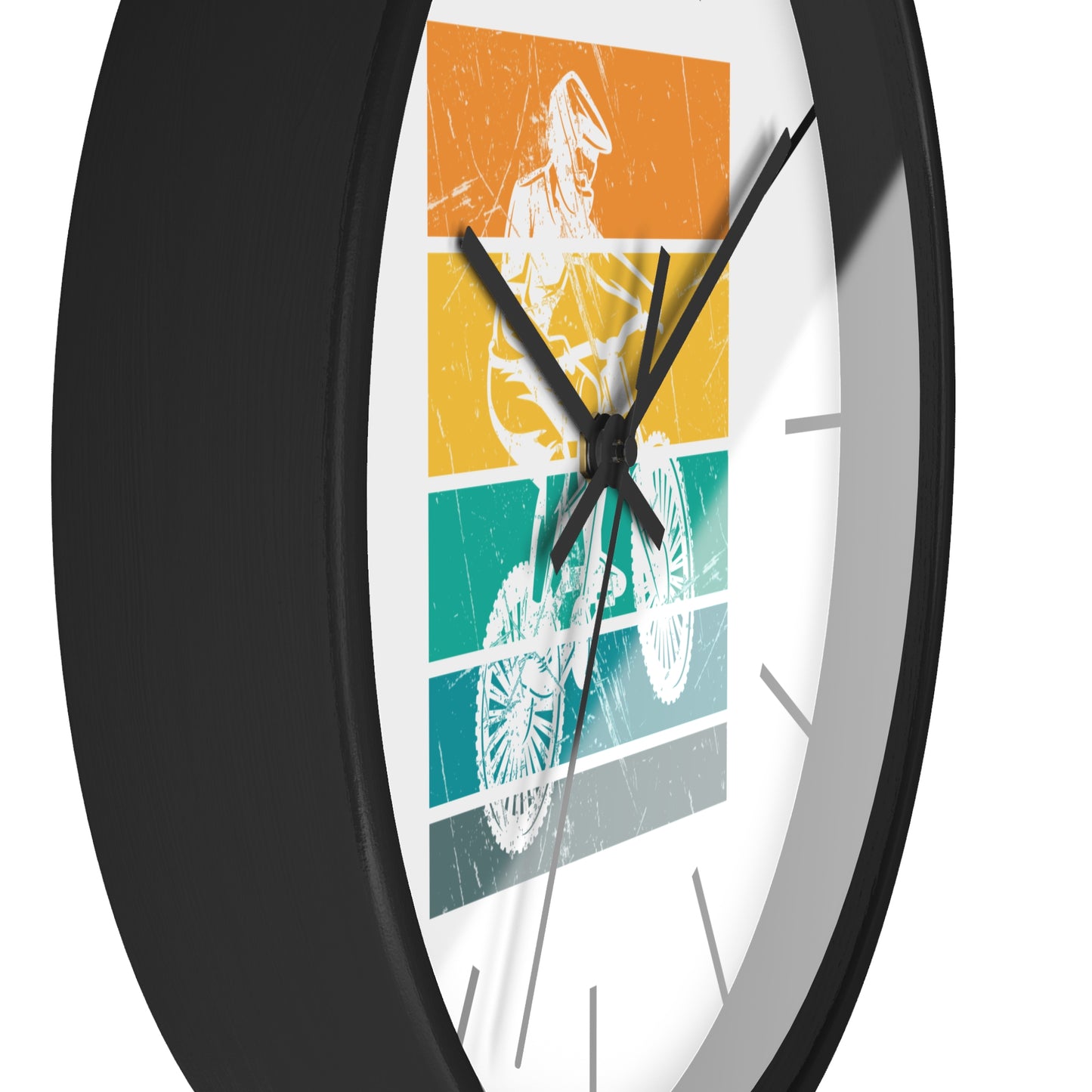 Retro BMX Ride - Minimal Cycling Wall Clock