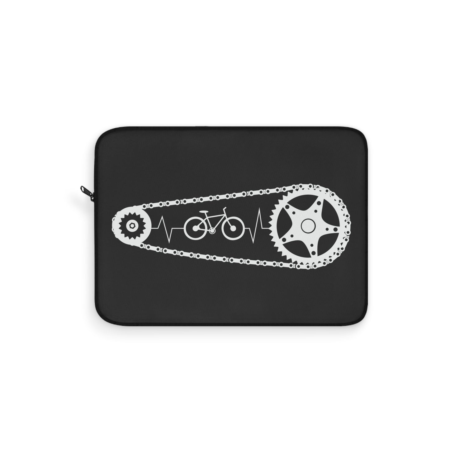 Cycling Is My Rhythm - Minimal Bike Laptop Sleeve for Riders