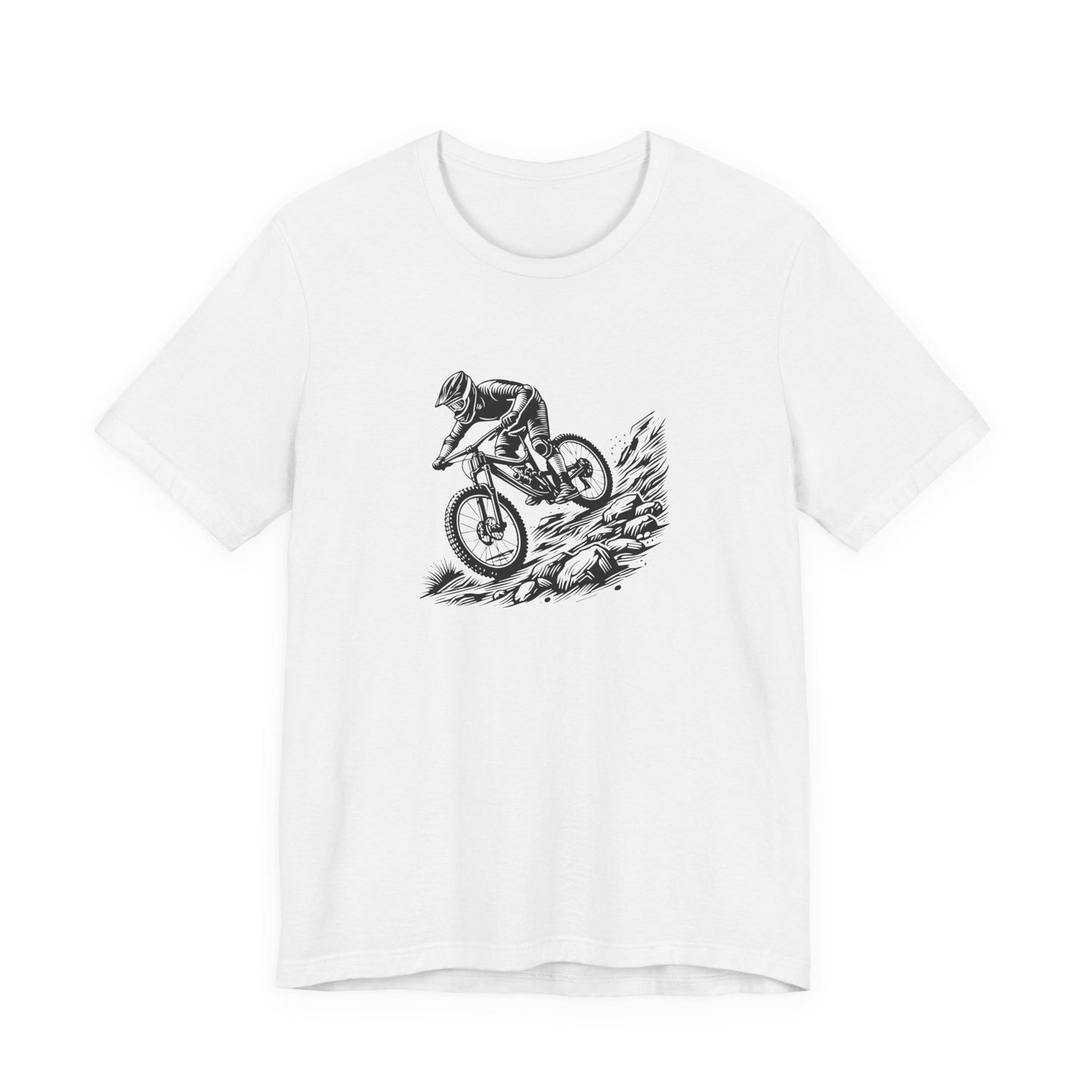 Mountain Bike Illustration T-Shirt - Minimal Cycling Graphic Tee