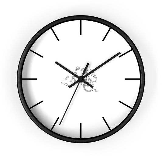 Quiet Ride - Minimal Cycling Wall Clock