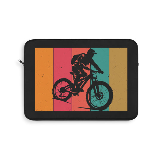 Retro MTB Ride - Mountain Bike Laptop Sleeve