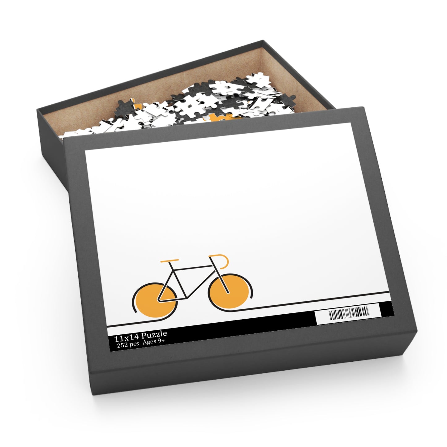 Minimal Bicycle  Puzzle - Modern Cycling Art Puzzle