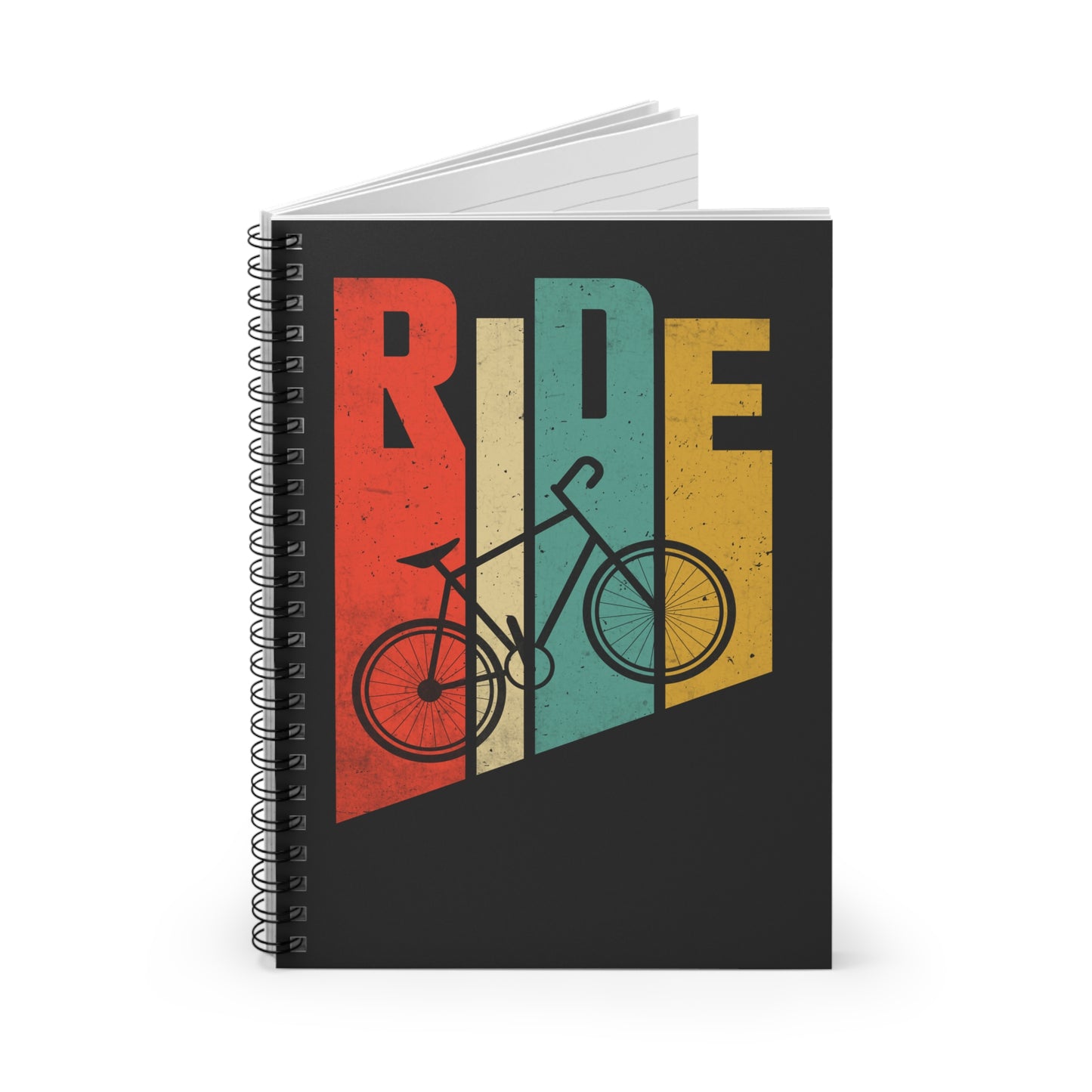 RIDE Spiral Notebook - Cycling Statement Writing Journal