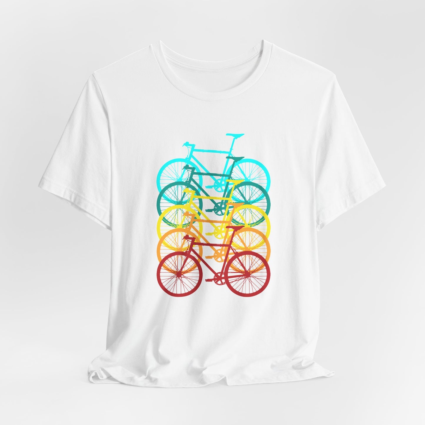 Cycling Enthusiast Tee, Bicycle Print Shirt, Bike Lover Gift, Unisex Jersey Top